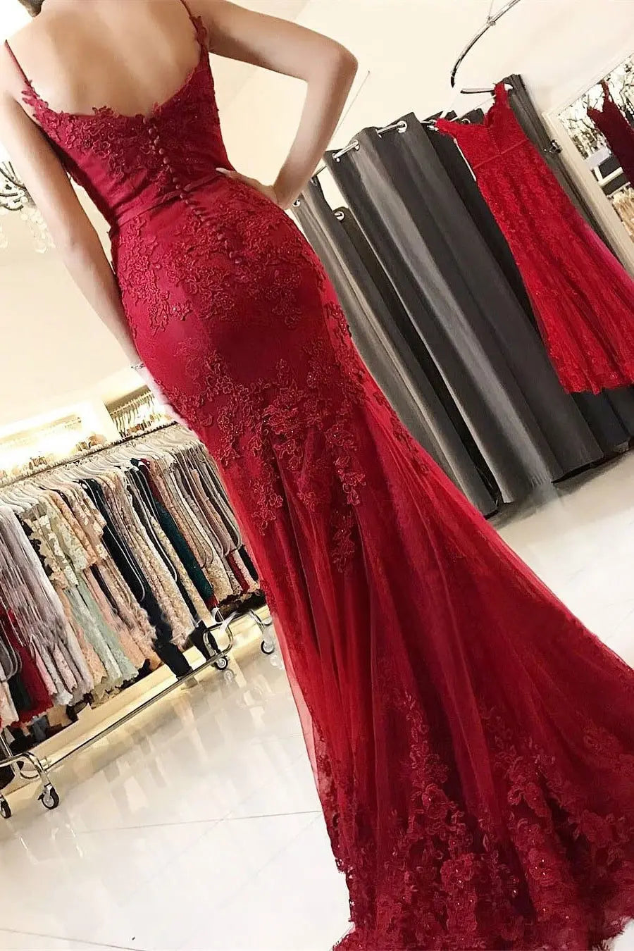 Trumpet/Mermaid Sweetheart Sleeveless Long/Floor-Length Tulle Prom Dresses With Appliqued
