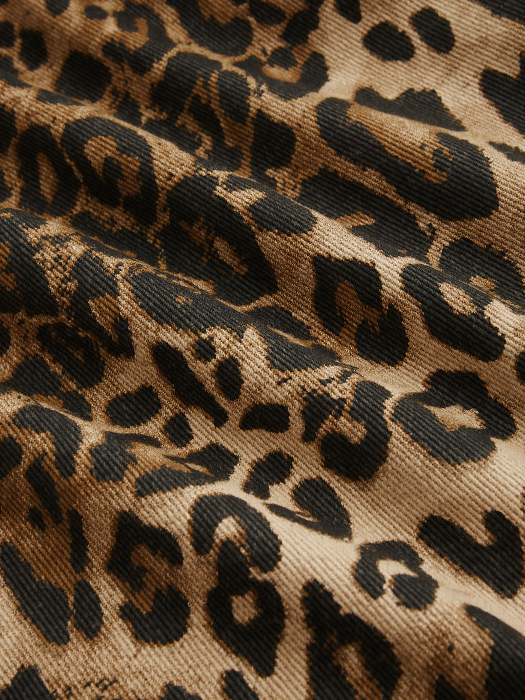 100% Cotton Mid Rise Leopard Pocket Wide Leg Trousers Curve & Plus