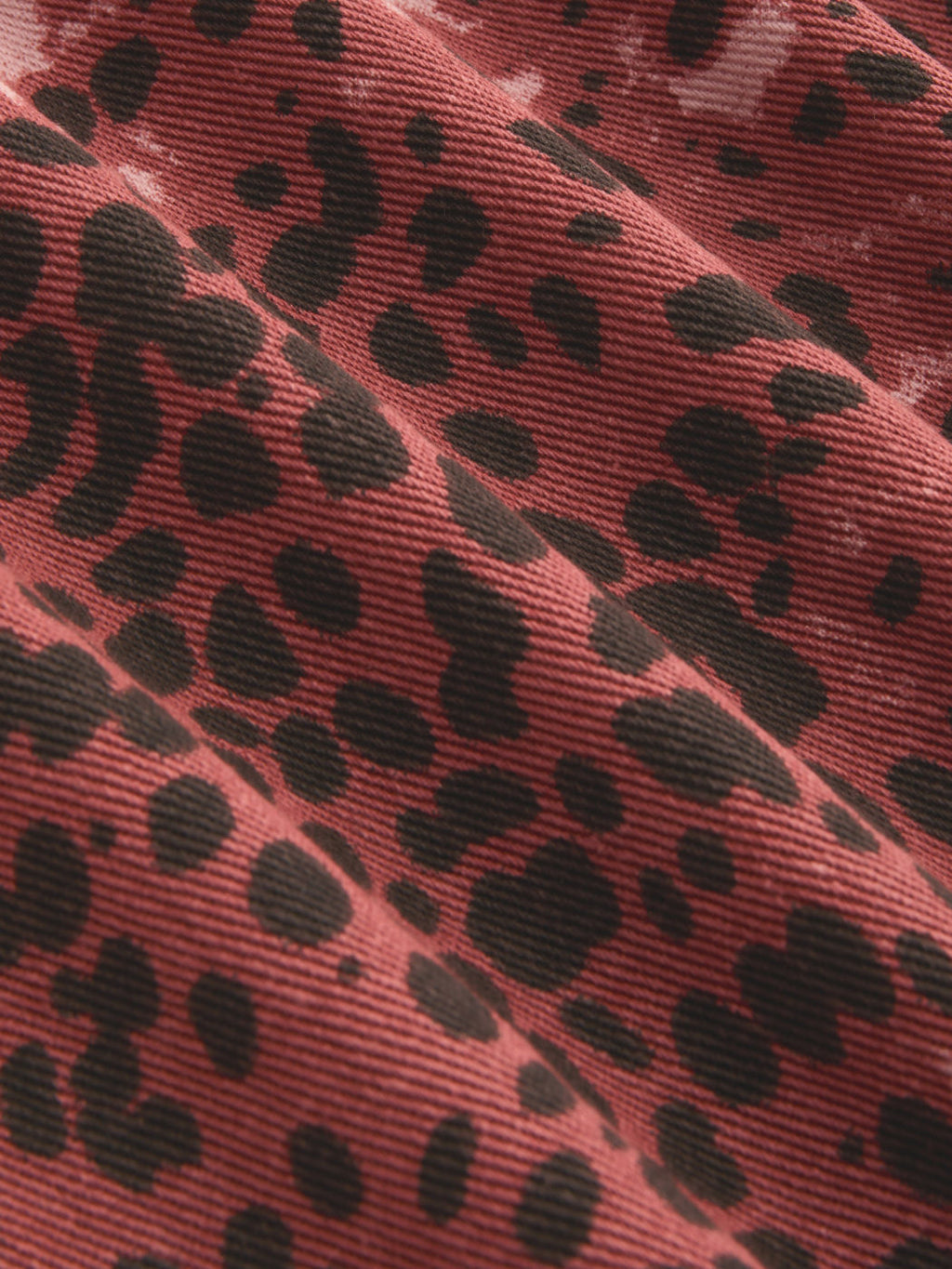 100% Cotton Mid Rise Leopard Pocket Wide Leg Trousers Curve & Plus