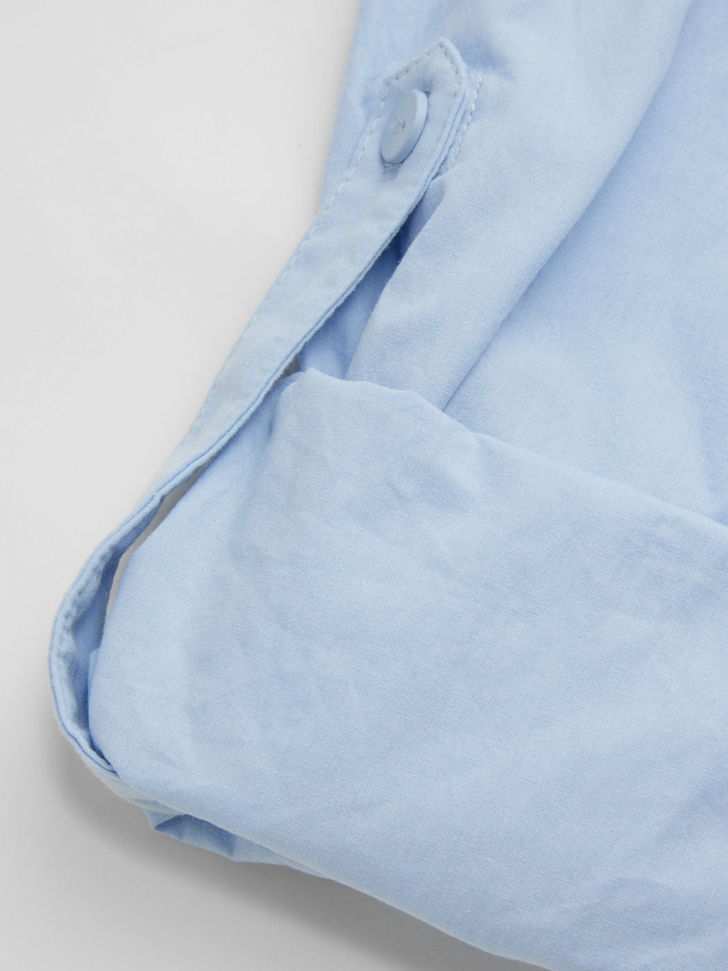 100% Cotton Collar Solid Knotted Long Sleeve Shirt