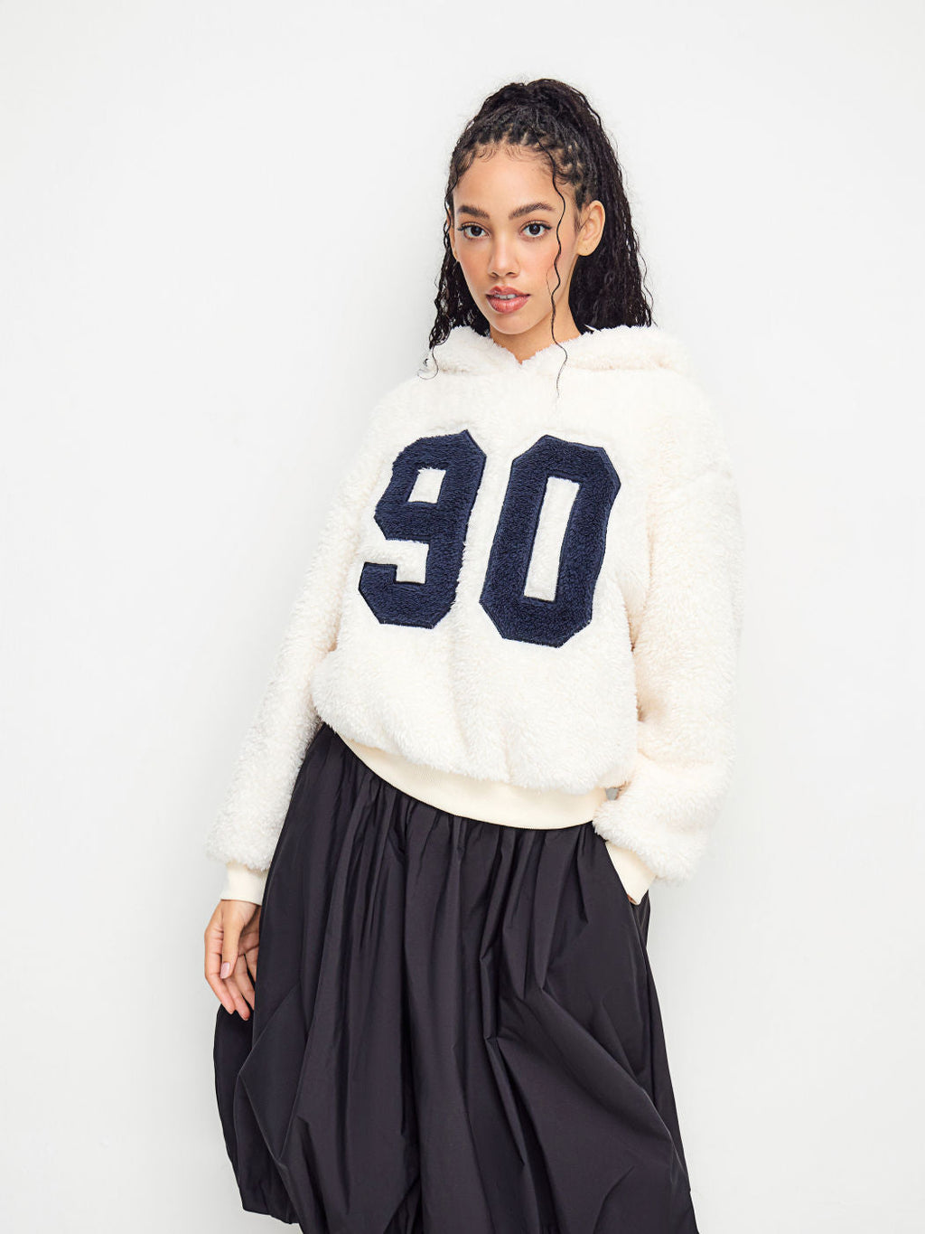 90 Fleece Sherpa Graphic Hoodie
