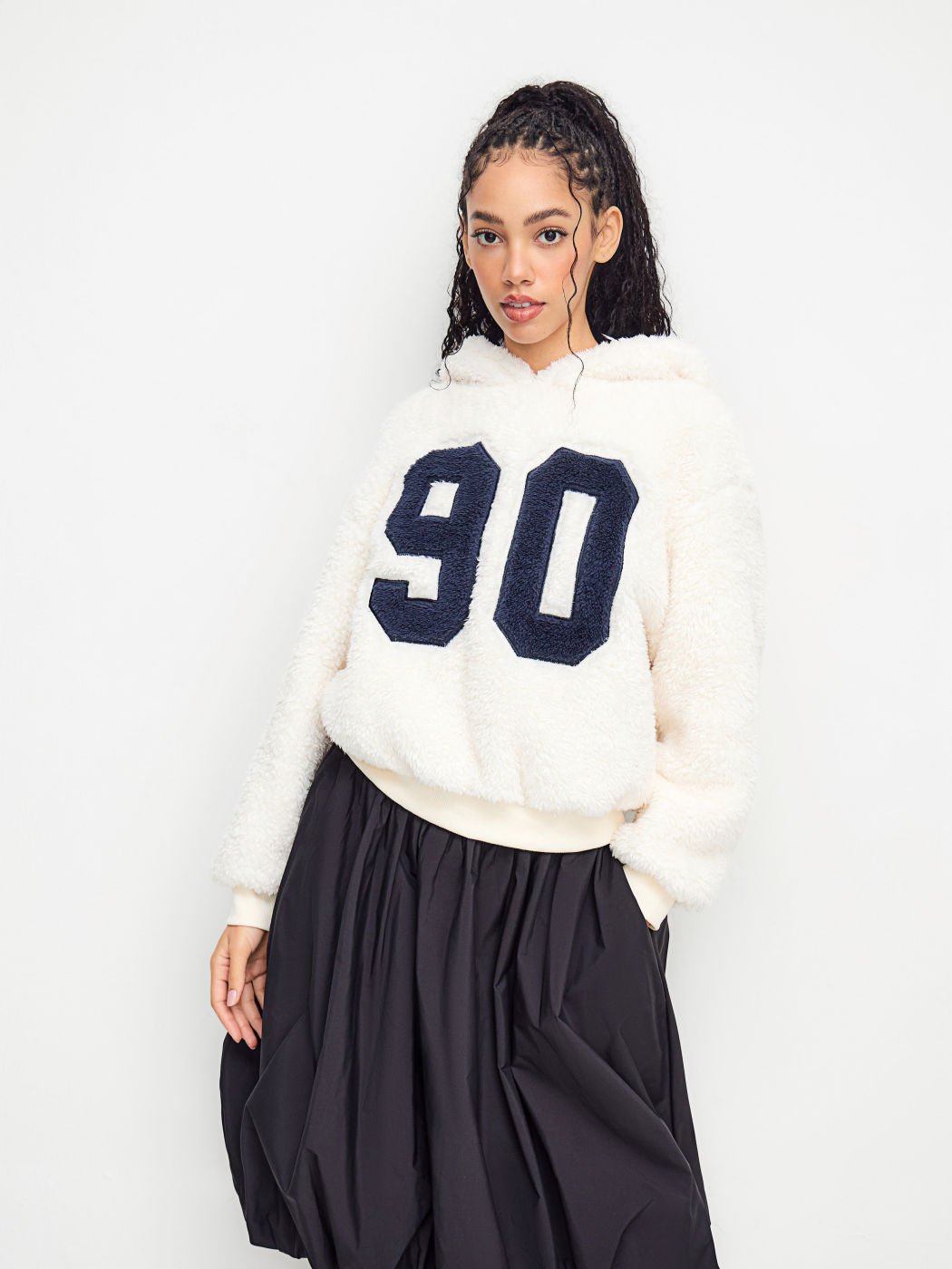 90 Fleece Sherpa Graphic Hoodie
