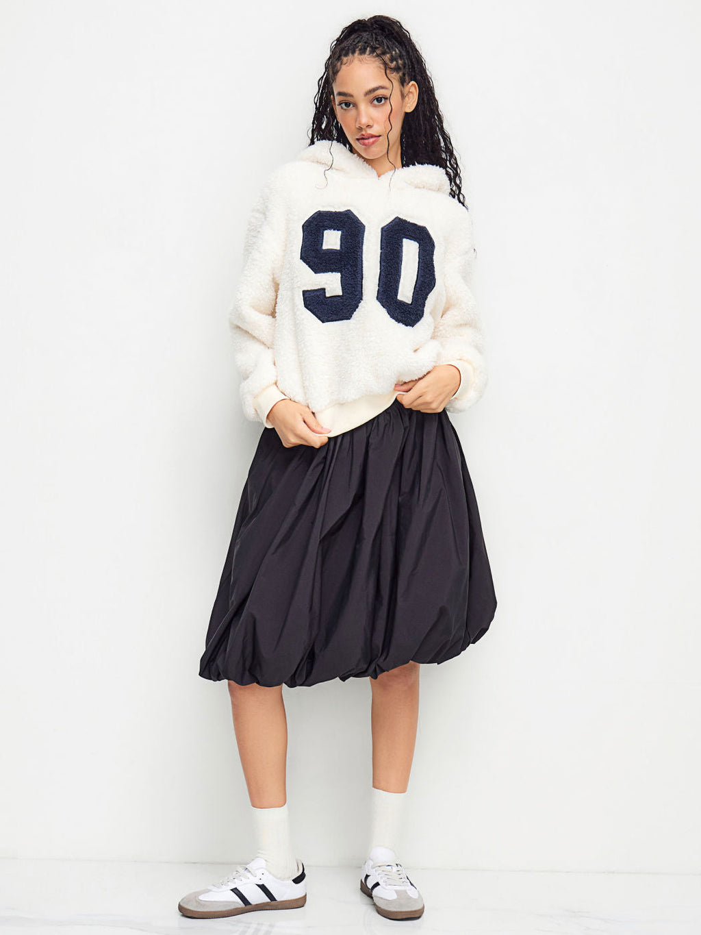 90 Fleece Sherpa Graphic Hoodie