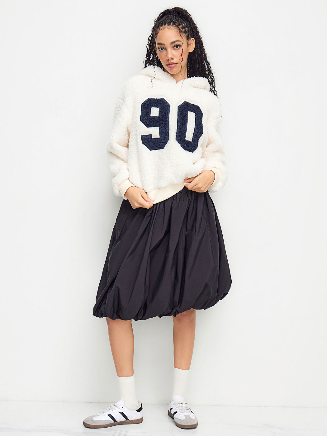 90 Fleece Sherpa Graphic Hoodie