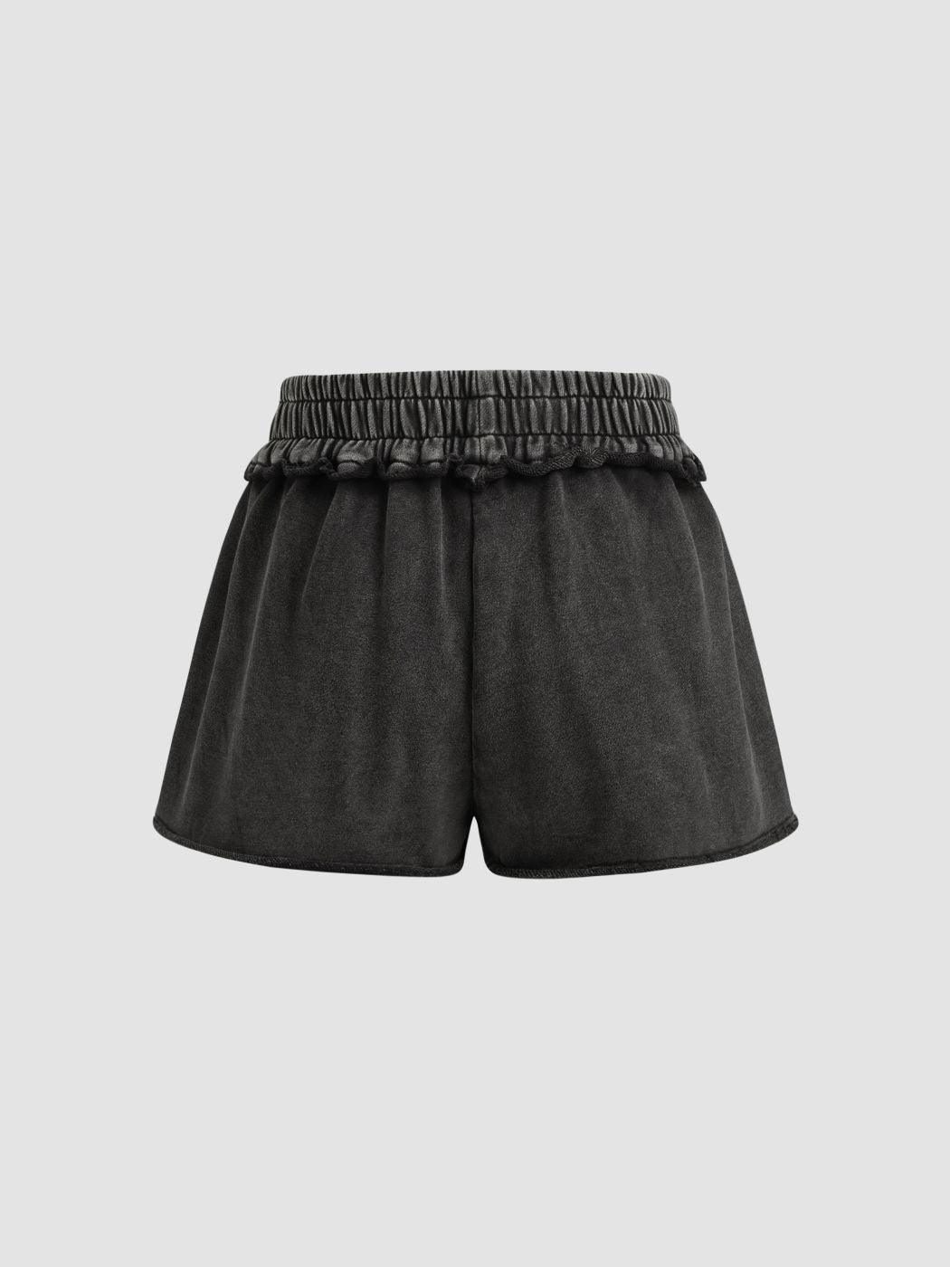 100% Cotton Mid Rise Elastic Waist Micro Shorts
