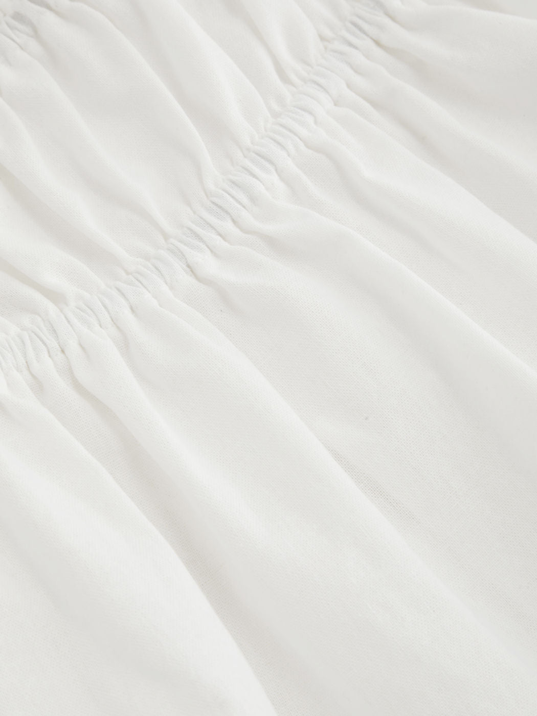 100% Cotton Broderie Anglaise Tie Front Bow Top & Voluminous 100%Cotton Mid Rise Knotted Ruffle Midi Skirt
