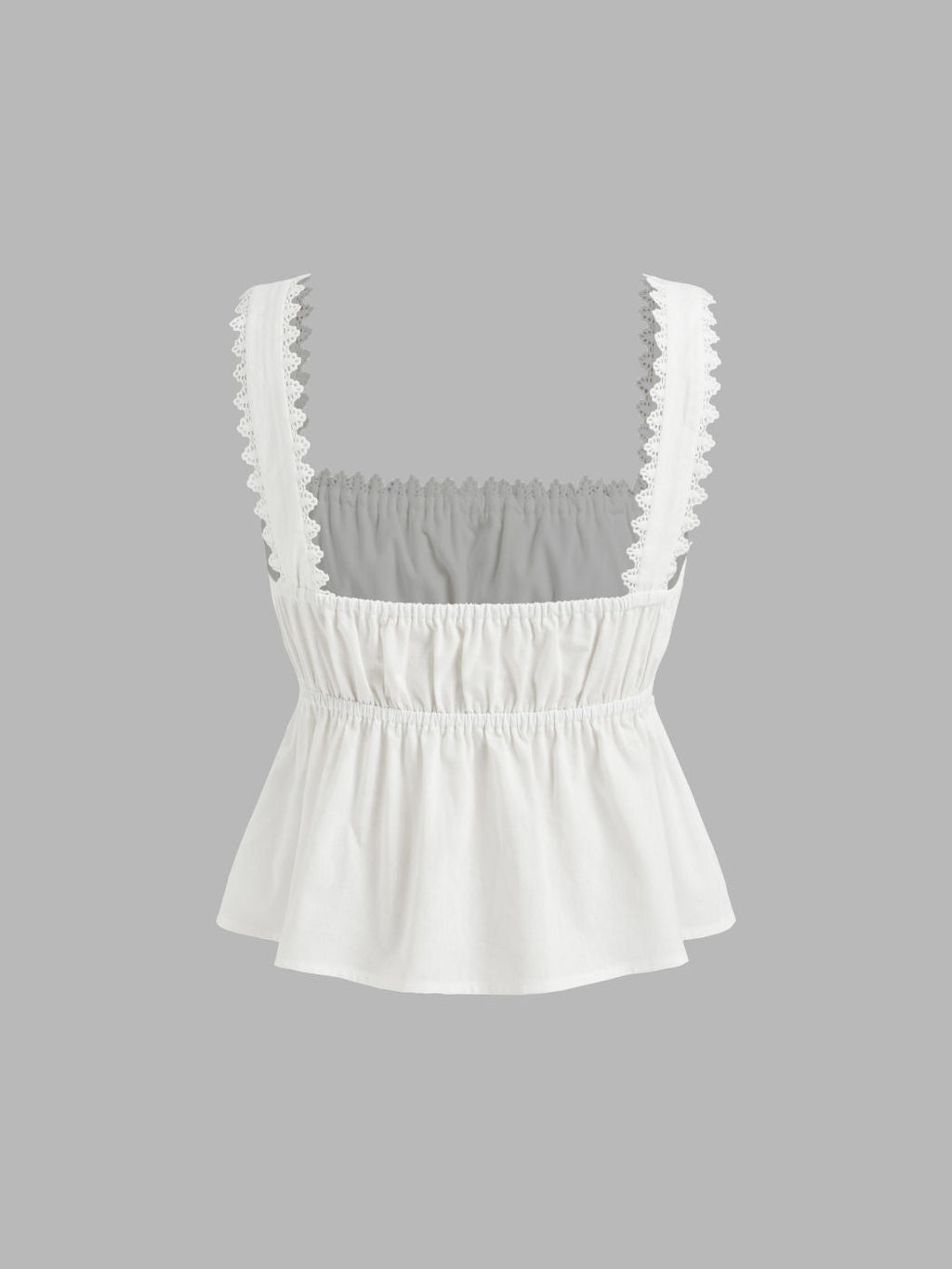 100% Cotton Broderie Anglaise Tie Front Bow Top & Voluminous 100%Cotton Mid Rise Knotted Ruffle Midi Skirt