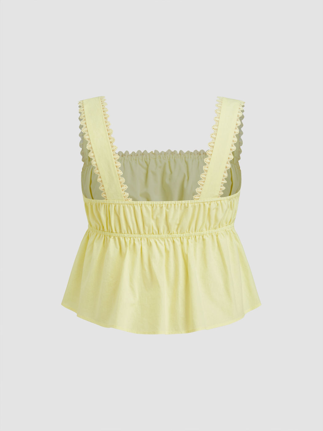 100% Cotton Square Neck Broderie Anglaise Tie Front Bow Top Curve & Plus