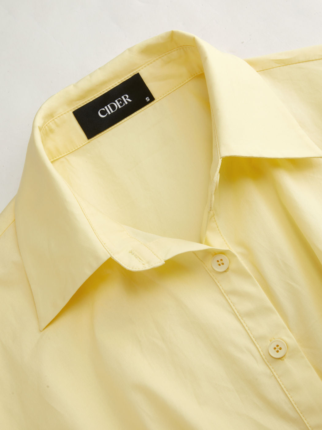 100% Cotton Ruched Cinched Waist Split Shirt