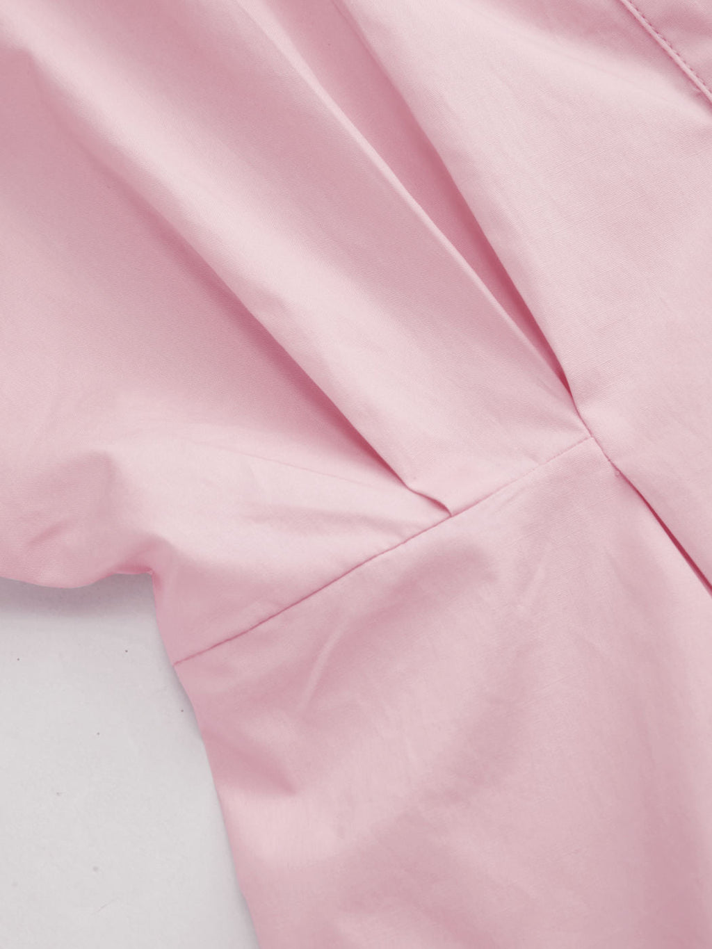 100% Cotton Ruched Cinched Waist Split Shirt