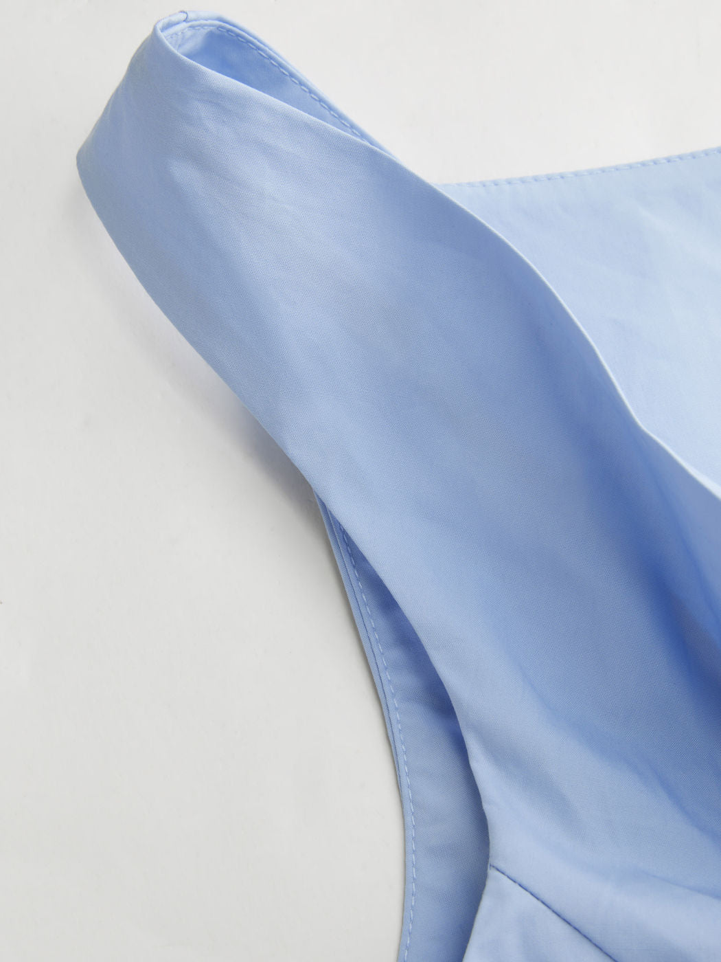 100% Cotton Cowl Neck Asymmetrical Hem Tank Top