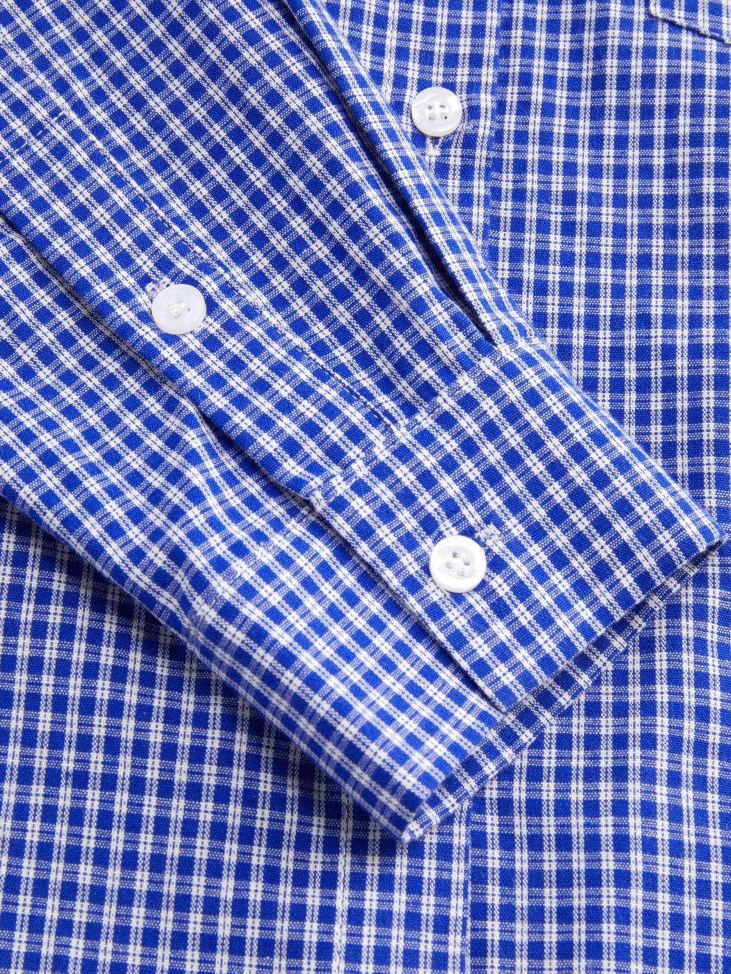100% Cotton Collar Gingham Embroidery Long Sleeve Oversized Shirt