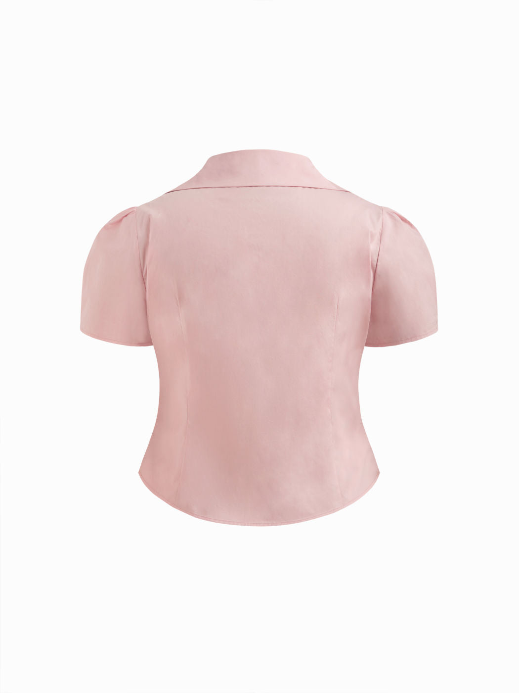 100% Cotton Collar Asymmetrical Button Blouse Curve & Plus