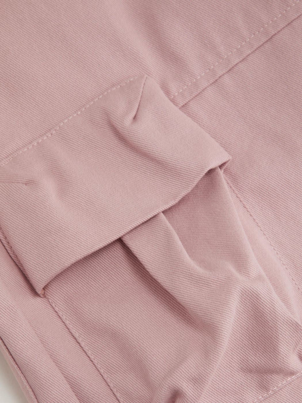 100% Cotton Mid Rise Multi-pocket Straight Leg Cargo Trousers