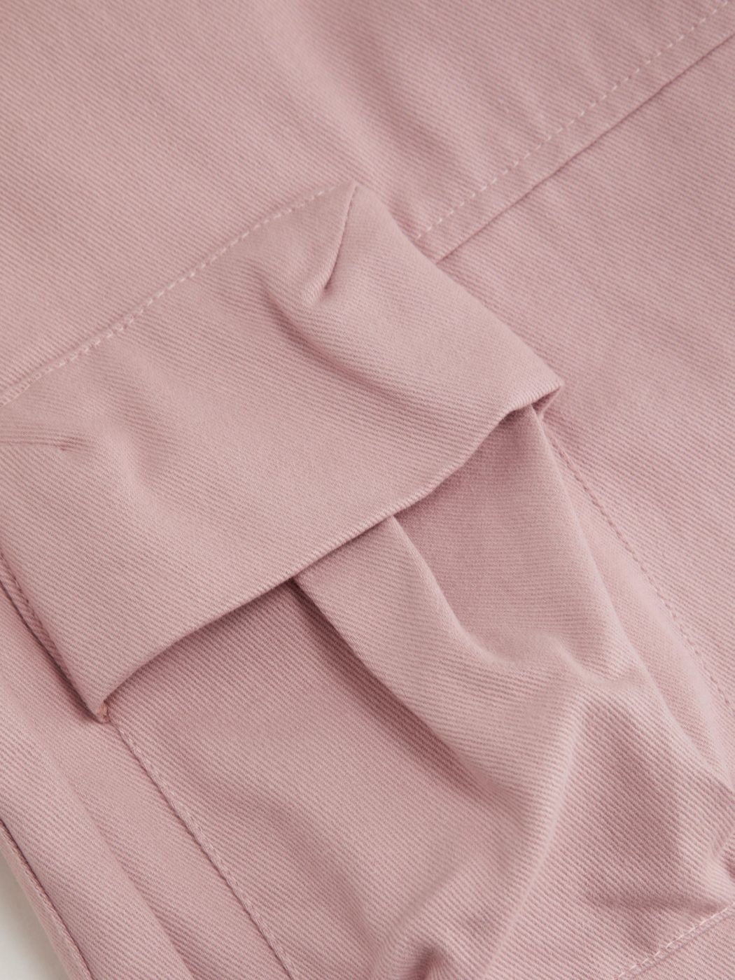 100% Cotton Mid Rise Multi-pocket Straight Leg Cargo Trousers