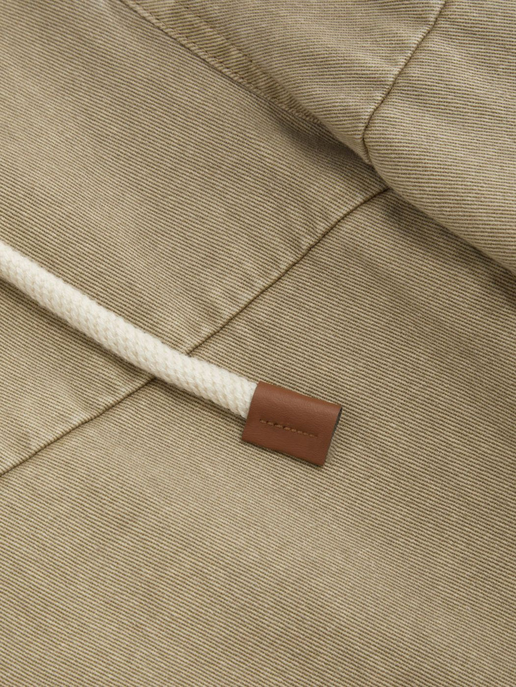 100% Cotton Mid Rise Drawstring Wide Leg Trousers