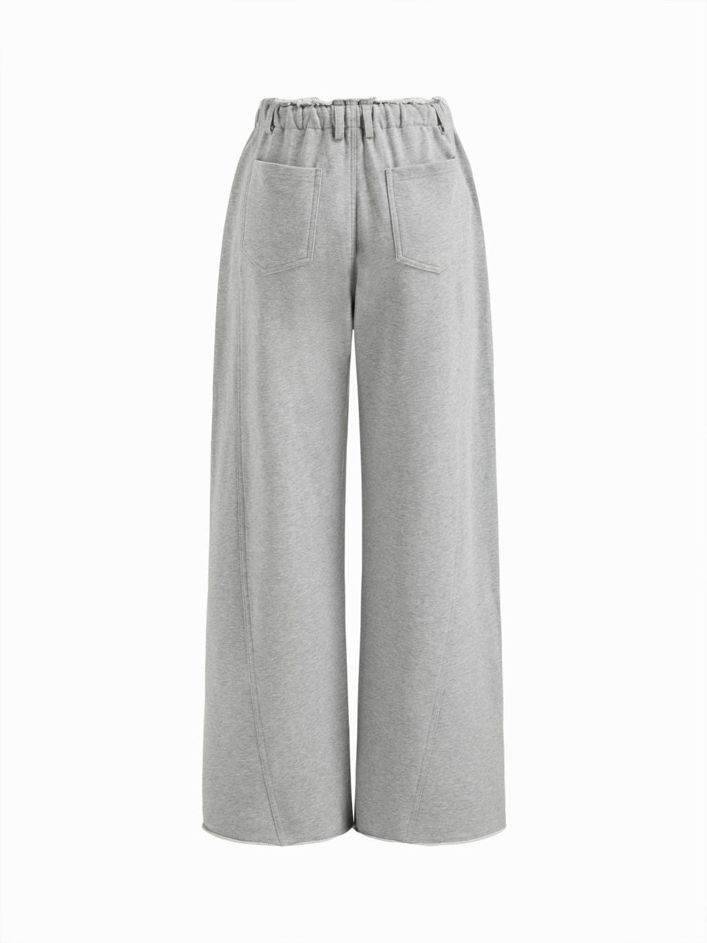 100% Cotton Low Rise Drawstring Pocket Straight Leg Sweatpants