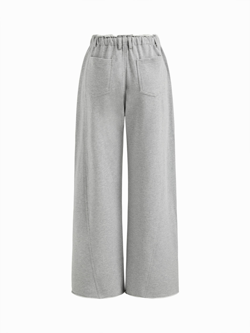 100% Cotton Low Rise Drawstring Pocket Straight Leg Sweatpants