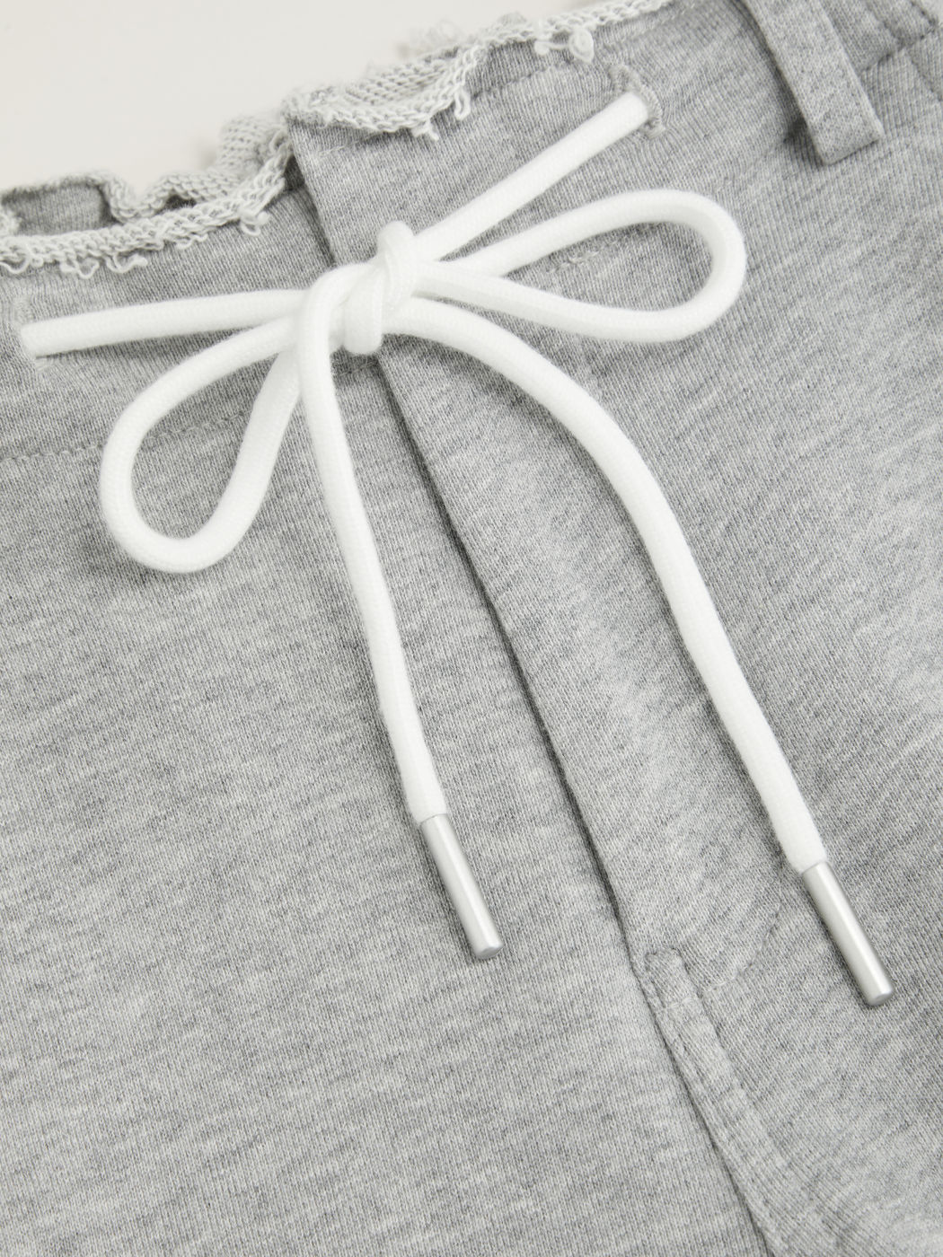 100% Cotton Low Rise Drawstring Pocket Straight Leg Sweatpants