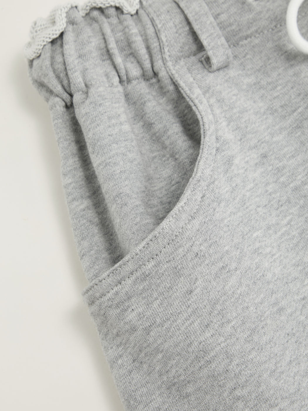 100% Cotton Low Rise Drawstring Pocket Straight Leg Sweatpants