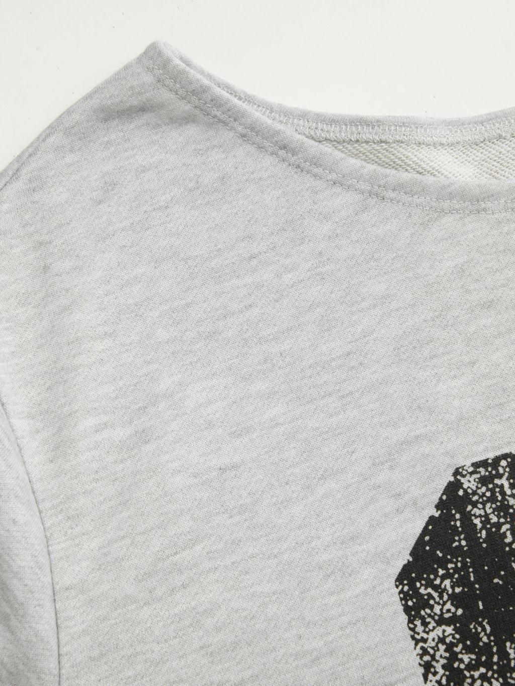 90 Terry Asymmetrical Neck Long Sleeve Sweatshirt