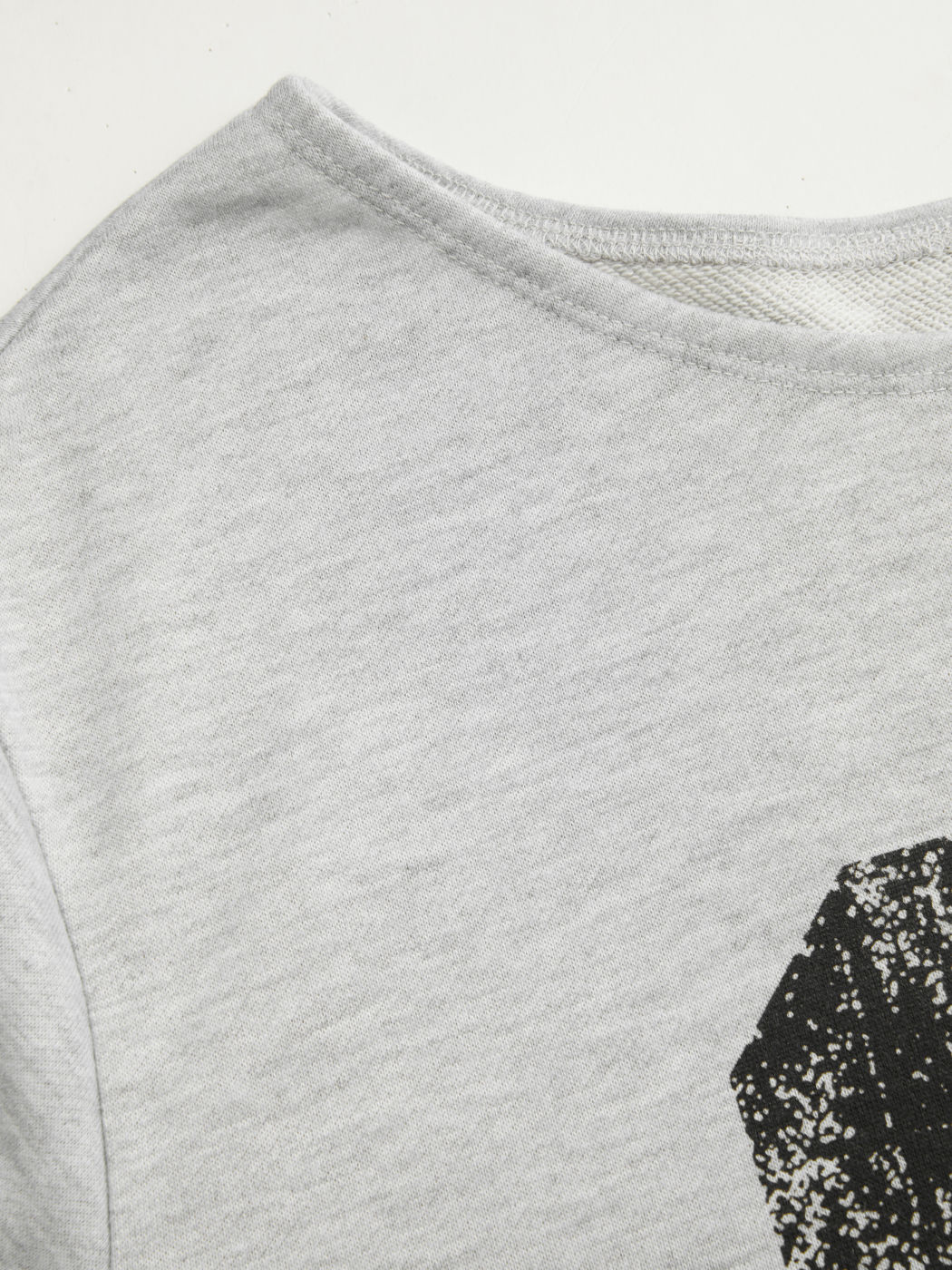 90 Terry Asymmetrical Neck Long Sleeve Sweatshirt