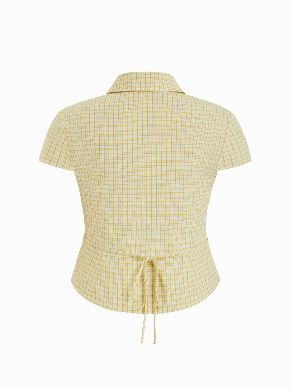 100% Cotton Tartan Short Sleeve Blouse Curve & Plus