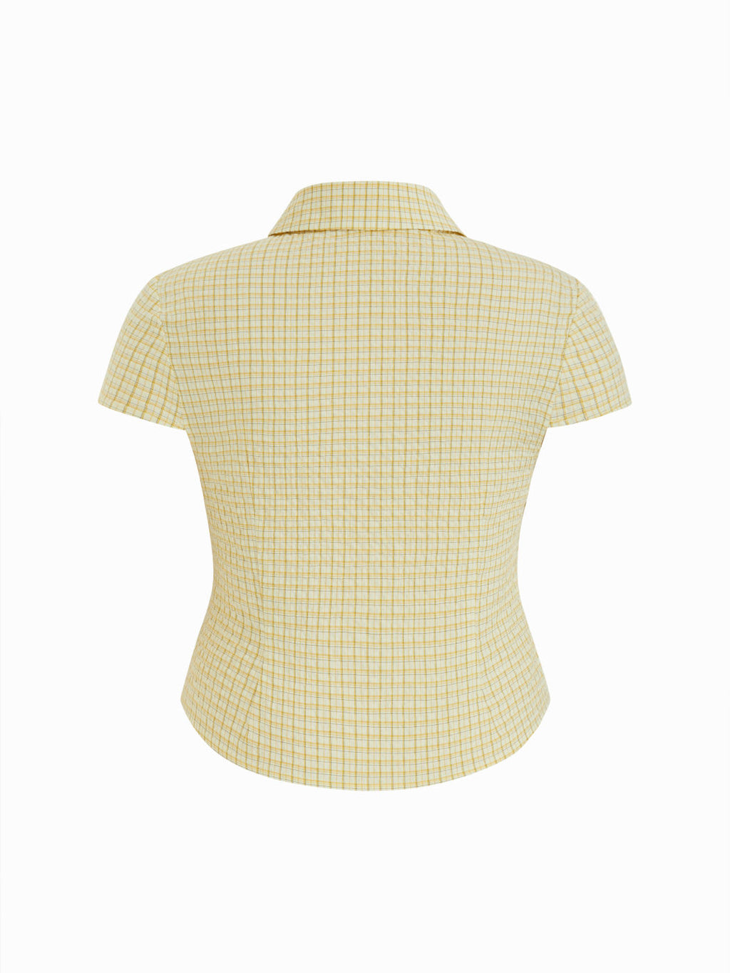 100% Cotton Tartan Short Sleeve Blouse Curve & Plus