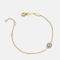 18K Gold Evil Eye Bracelet - Pavé Evil Eye