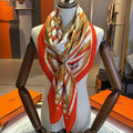 COACHING DEJA-VU SHAWL 135 CM IN COLORFUL CASHMERE AND SILK 379744