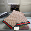 SET SCARF AND HAT IN CAMEL BROWN MONOGRAM CASHMERE 349666