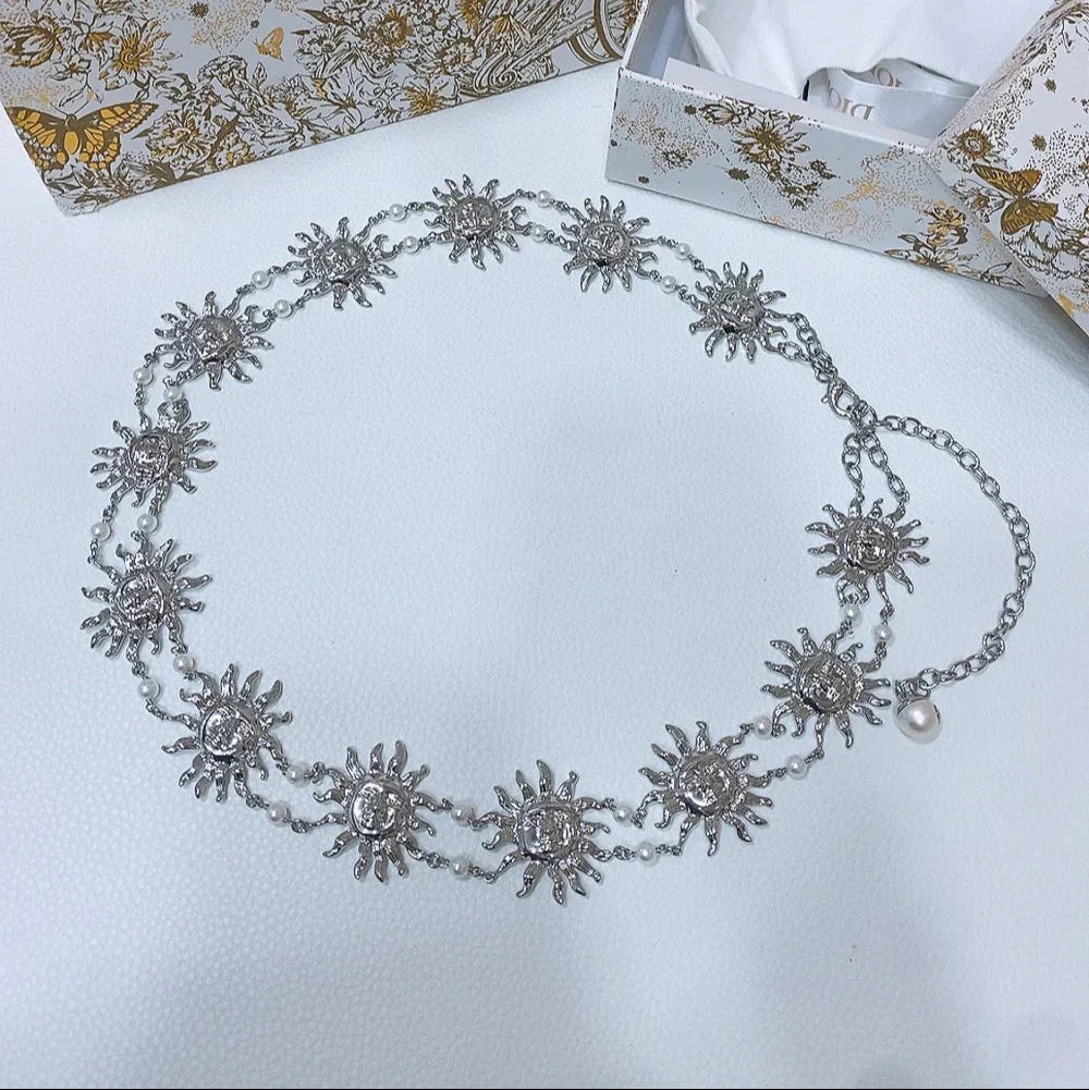 Dior Toile de Jouy Soleil Chain Belt 206367