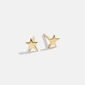 14K Gold Celestial Delicate Stud - Star