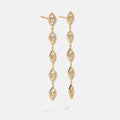 18K Gold Evil Eye Drop Earrings - Evil Eye