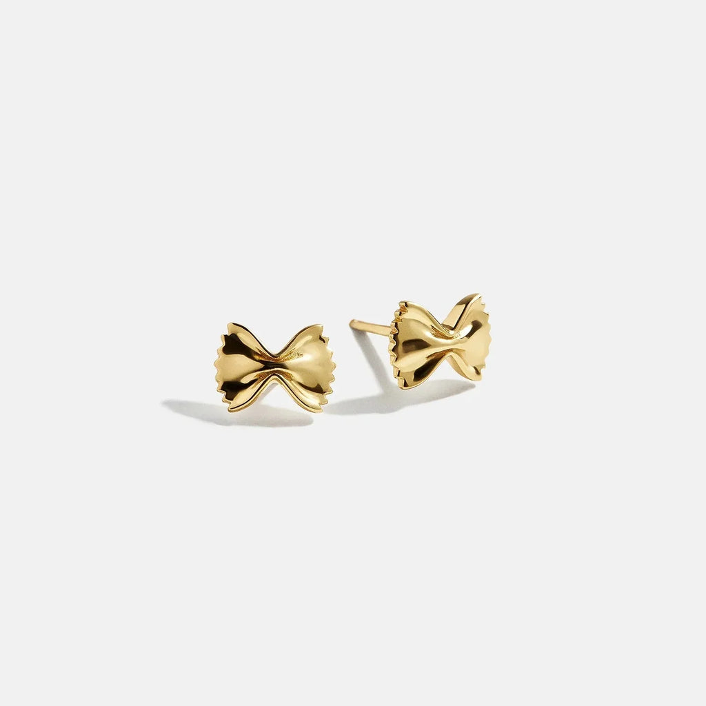 18K Gold Just For Fun Earrings - Pasta