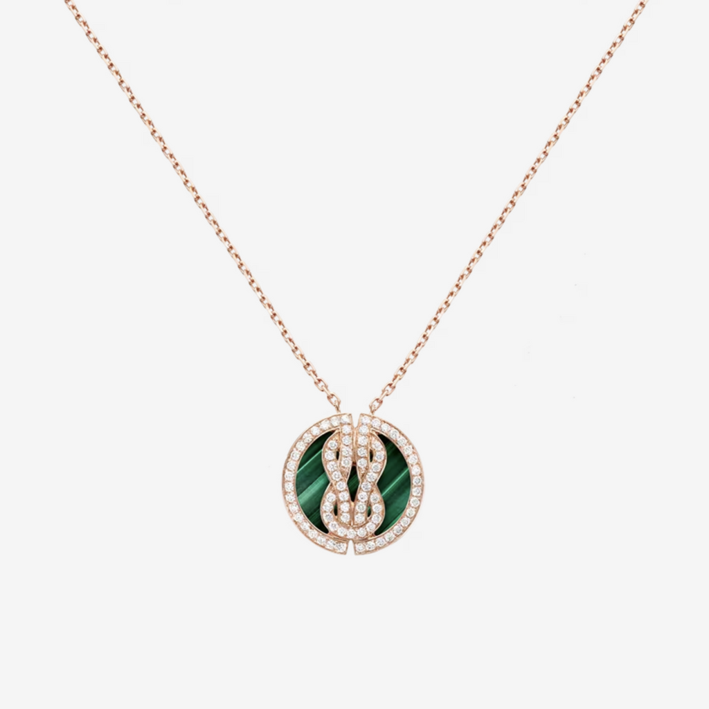 CHANCE INFINIE LUCKY MEDALS PINK GOLD NECKLACE