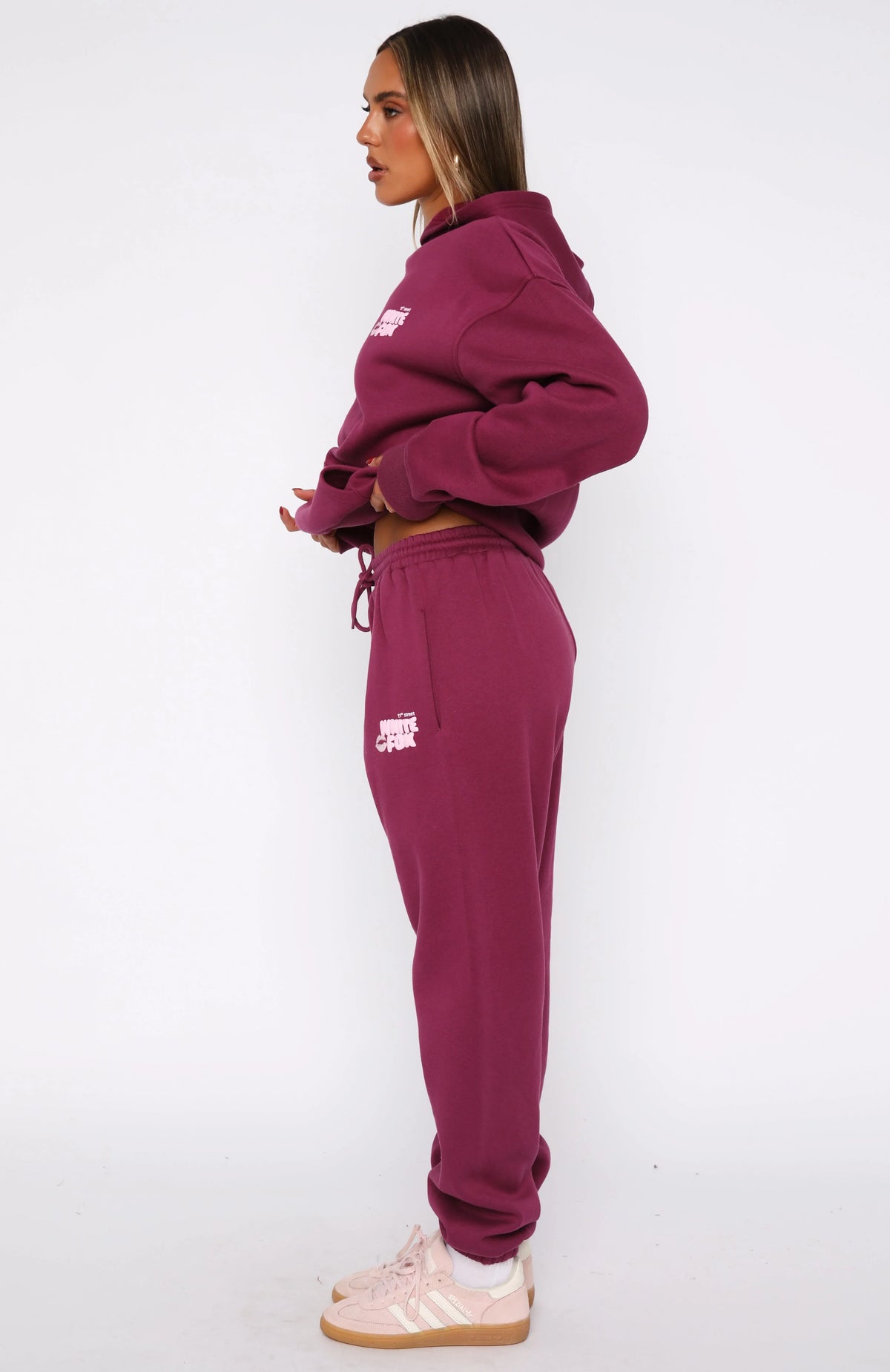 11th Street Sweet Kisses Sweatpants Very Berry