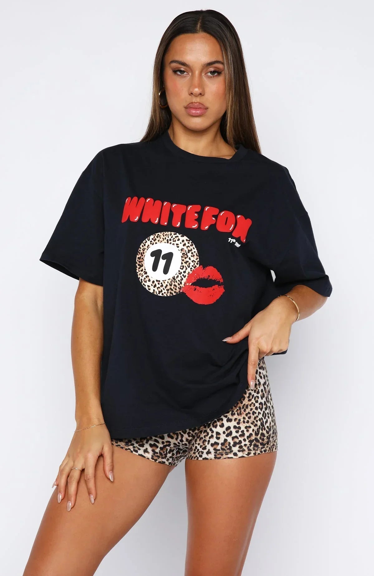11th Street Concrete Jungle Oversized Tee Blueberry Twist