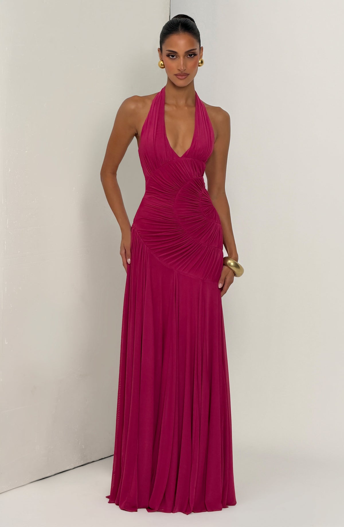 Cova Maxi Dress - Raspberry