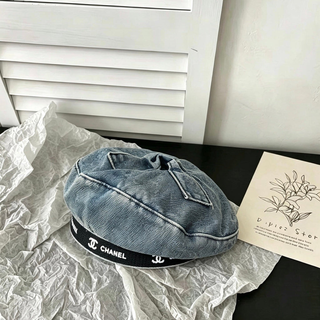 CC Beret Blue in Demin Cotton 212668