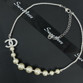 CC Vintage Pearl Sliver Necklaces