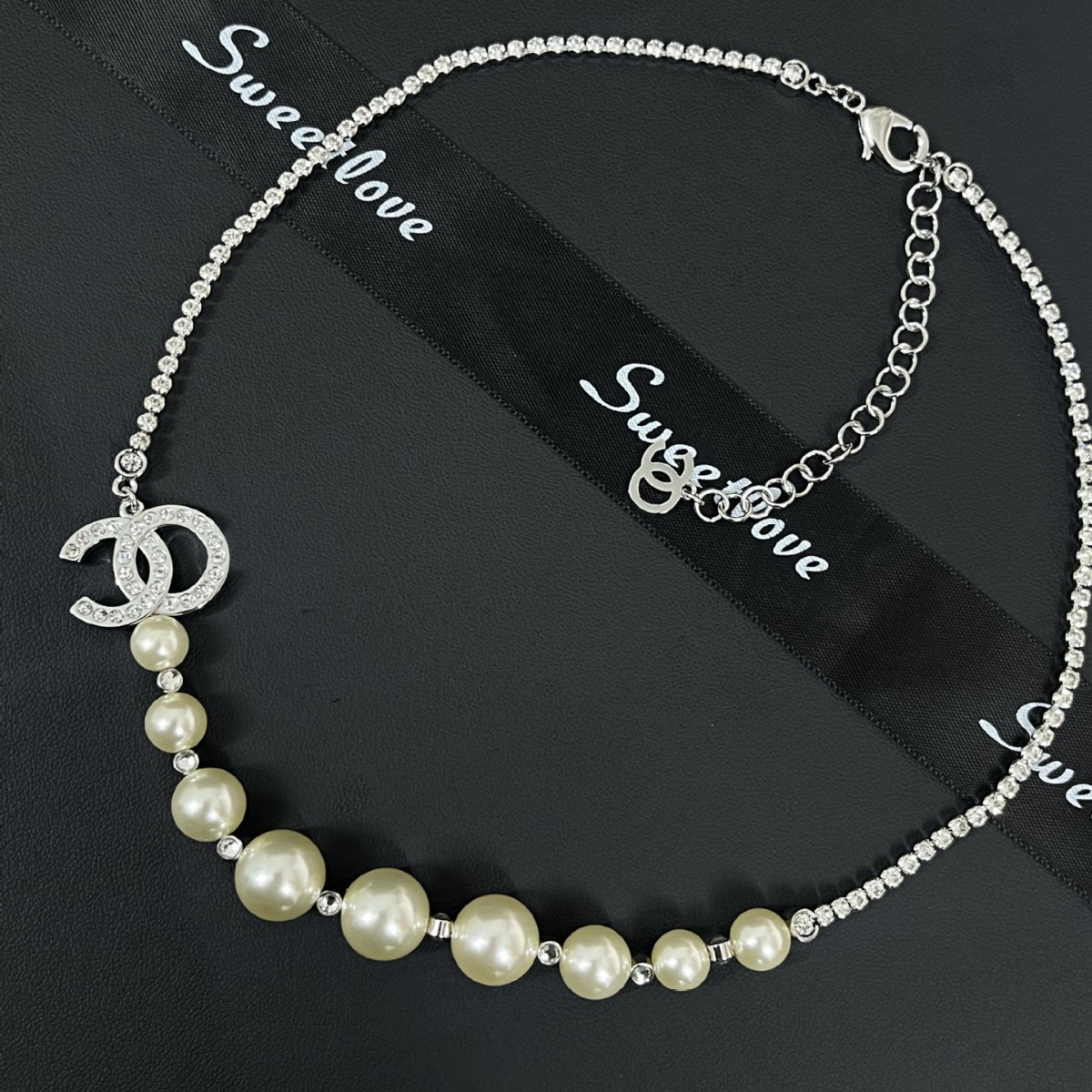 CC Vintage Pearl Sliver Necklaces