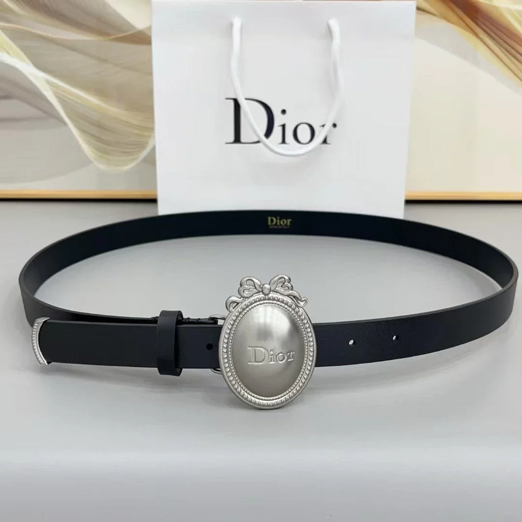 Dior Médaillon Belt 25mm Smooth Calfskin
