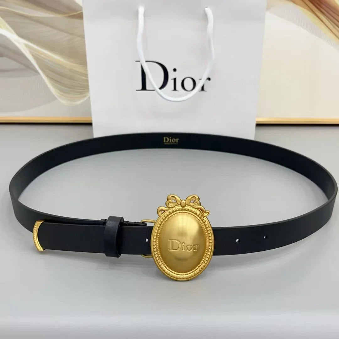 Dior Médaillon Belt 25mm Smooth Calfskin