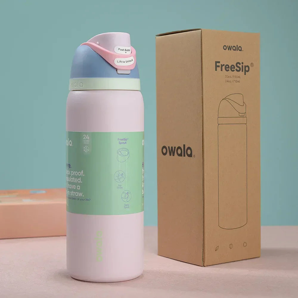 Owala Free Sip Water Bottle Sky Blue