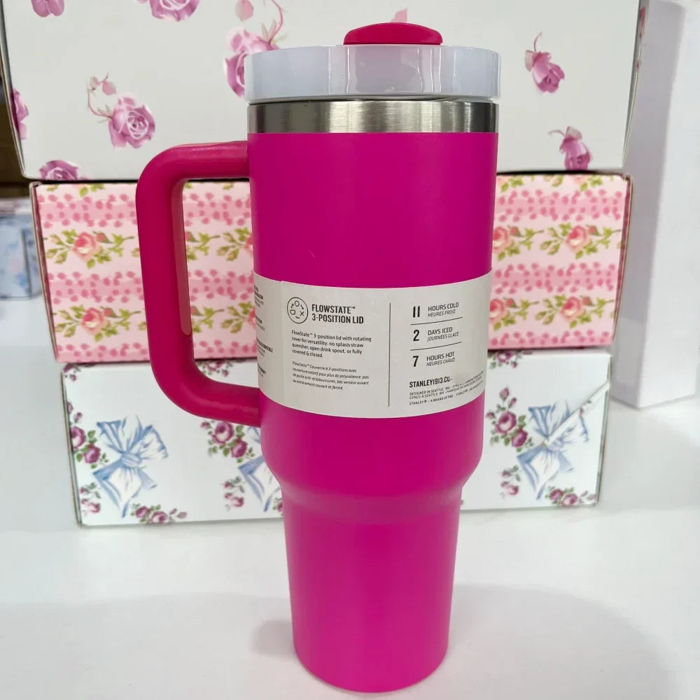 Stanley Style Flat Bottom Tumbler
