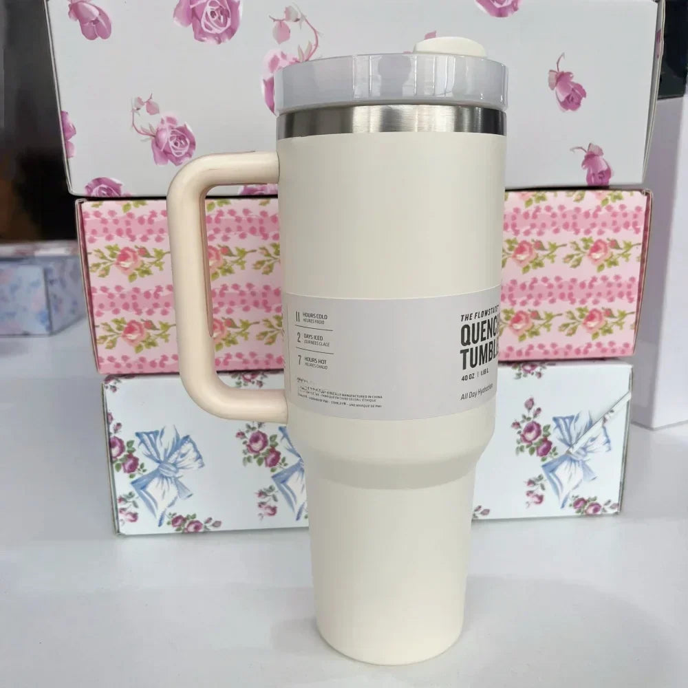 Stanley Style Flat Bottom Tumbler