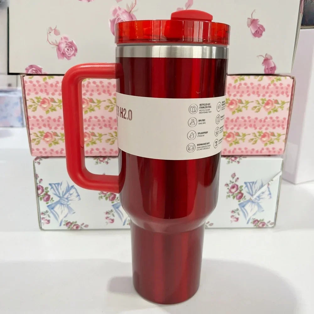 Stanley Style Flat Bottom Tumbler