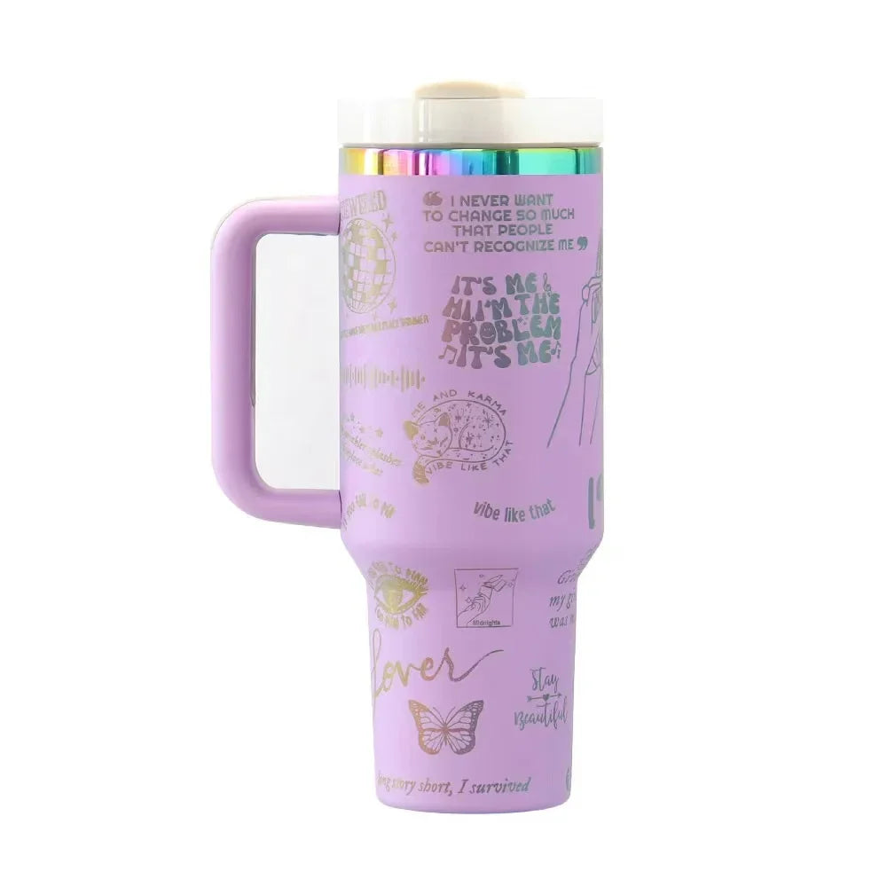 Large 40oz Stanley Style Tumbler