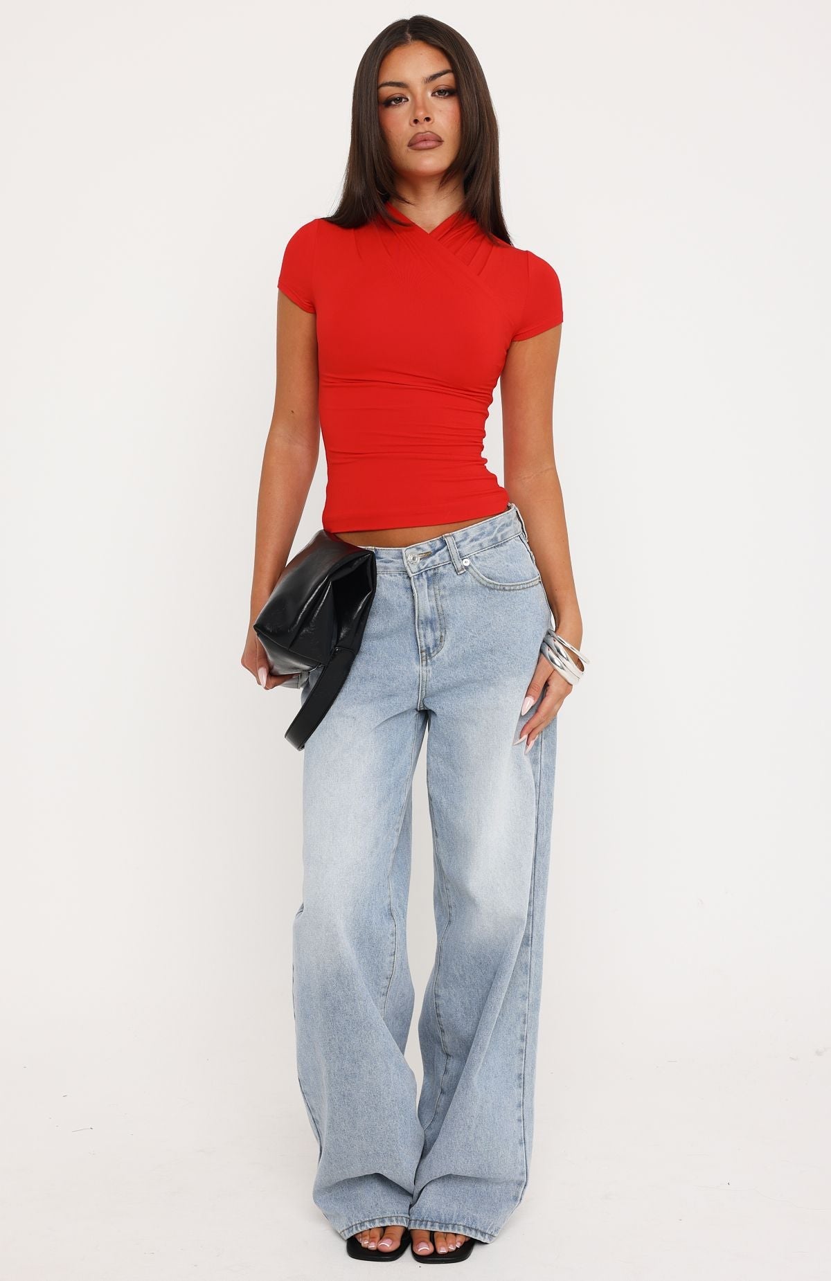 Just Can't Resist Short Sleeve Top Red